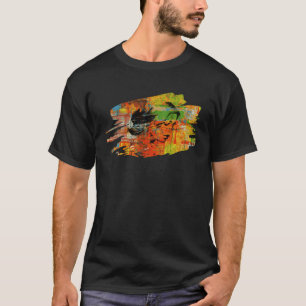 Camiseta Pintura de pincel de arte inspiradora idea de crea