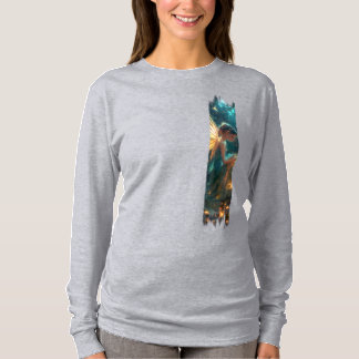 Camiseta Pintura de pincel de lechón de bosque encantado
