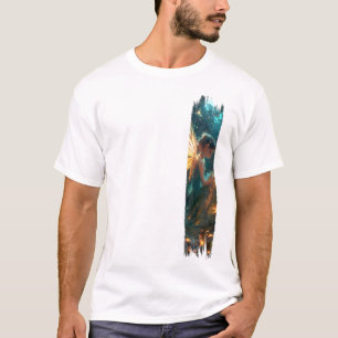 Camiseta Pintura de pincel de lechón de bosque encantado