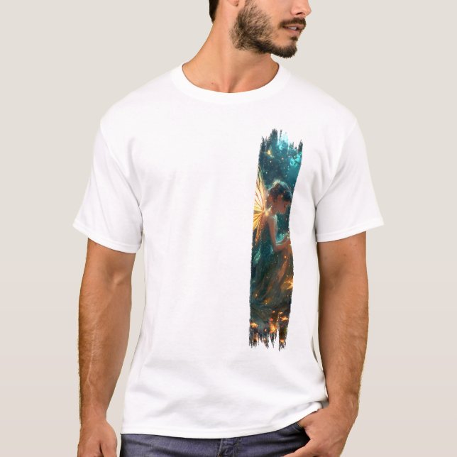Camiseta Pintura de pincel de lechón de bosque encantado (Anverso)