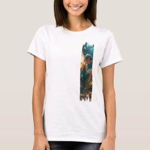 Camiseta Pintura de pincel de lechón de bosque encantado