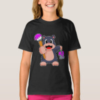 Pintura de pincel de pincel de pintador de topo