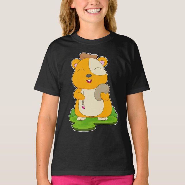 Camiseta Pintura de pincel de pintura de pincel de pincel d (Anverso)