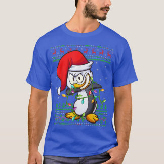 Camiseta Pintura de pingüino en la navidad de los pájaros i