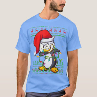 Camiseta Pintura de pingüino en la navidad de los pájaros i