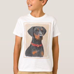Camiseta Pintura de Pinscher Alemán Arte Animal Original