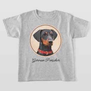 Camiseta Pintura de Pinscher original de arte animal