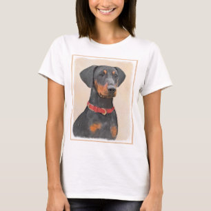 Camiseta Pintura de Pinscher original de arte animal
