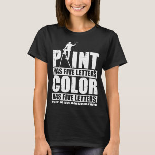 Camiseta Pintura de pintura de pintura de pintura de pintad