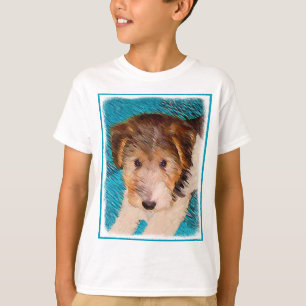 Camiseta Pintura de pipa de Fox Terrier - Arte Perro Origin