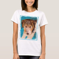 Pintura de pipa de Fox Terrier - Arte Perro Origin