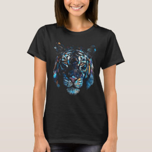 Camiseta Pintura de polígono tigre - Tigre de arte animal c