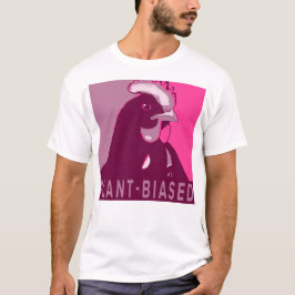 Camiseta Pintura de pollos inspirada en arte pop rosado