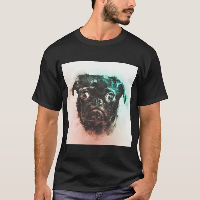 Camiseta Pintura de Pug (Anverso)