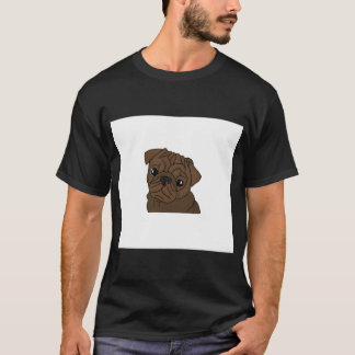 Camiseta Pintura de Pug Adorable