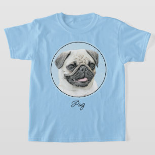 Camiseta Pintura de pug - Arte de perro original lindo