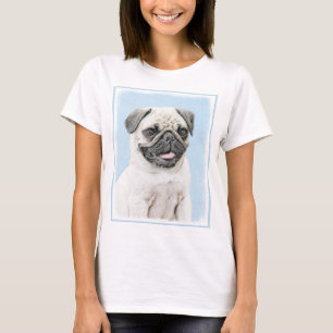 Camiseta Pintura de pug - Arte de perro original lindo