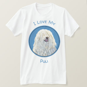 Camiseta Pintura de puli - Arte de perro original lindo