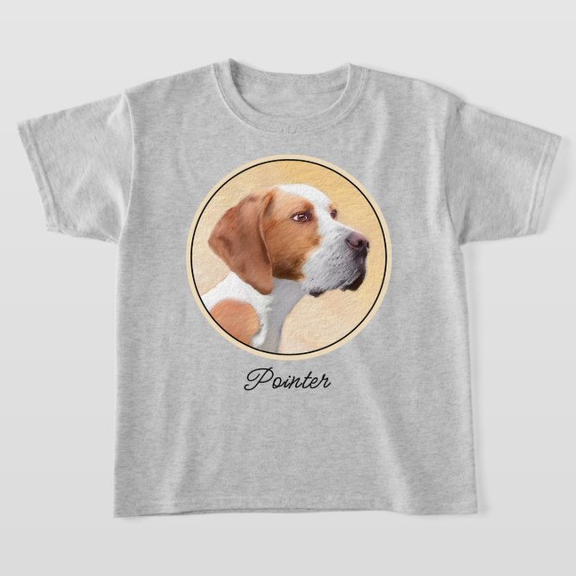 Camiseta Pintura de puntero - Arte de perro original lindo (Distribución)