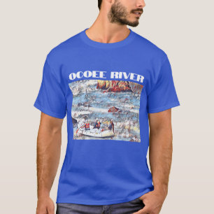 Camiseta Pintura de Rafting de Ocoee River Tennessee
