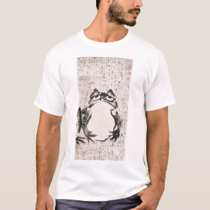 Camiseta pintura de rana japonesa pintura arte de lona vint