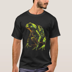 Camiseta Pintura de rana - Robot Fantasy Art Animal Frog