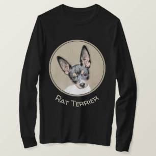 Camiseta Pintura de Rat Terrier - Arte Perro Original.
