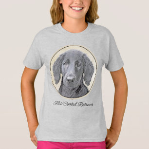 Camiseta Pintura de recuperación plana - Arte de perro orig