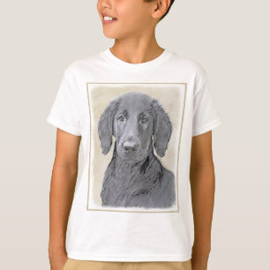 Camiseta Pintura de recuperación plana - Arte de perro orig