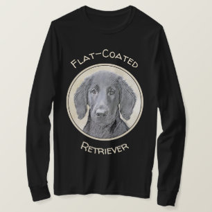 Camiseta Pintura de recuperación plana - Arte de perro orig