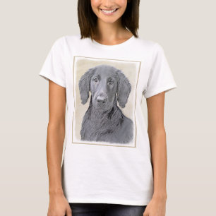 Camiseta Pintura de recuperación plana - Arte de perro orig
