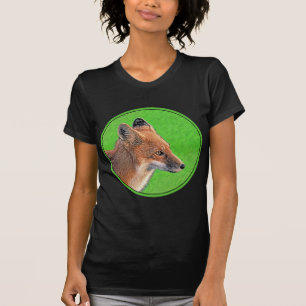 Camiseta Pintura de Red Fox - Arte de vida salvaje original