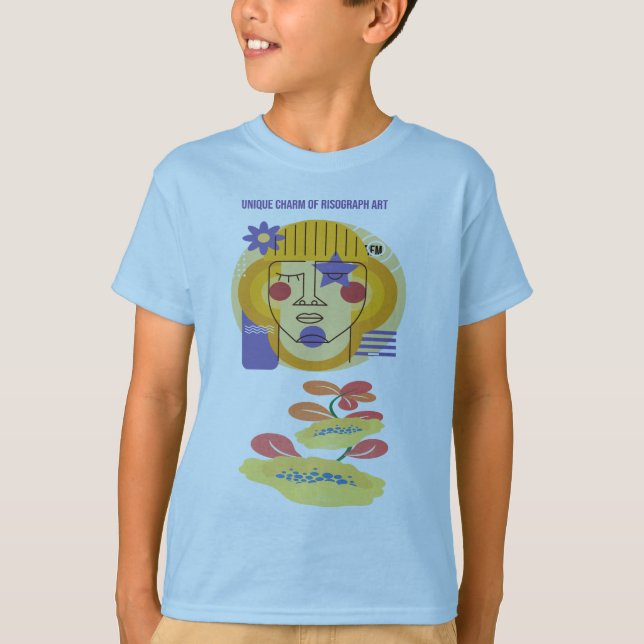 Camiseta Pintura de Risograph personalizado (Anverso)