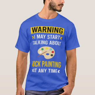 Camiseta Pintura de roca de advertencia vintage