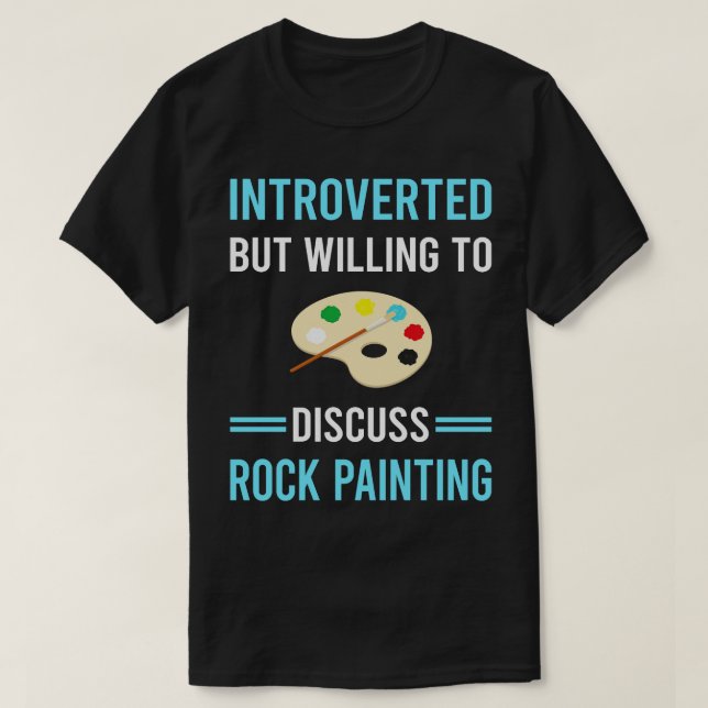 Camiseta Pintura de roca introvertida (Diseño del anverso)