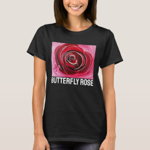 Camiseta Pintura de Rosa Mariposa por Alfred Fox
