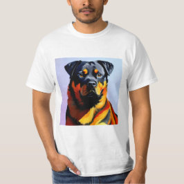 Camiseta Pintura de Rottweiler