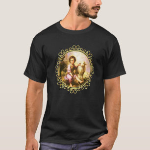 Camiseta Pintura de San Juan Bautista Jesús Agnus Dei Ca