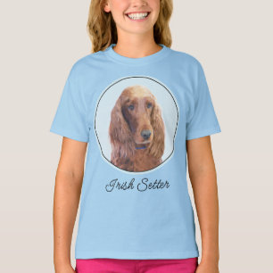 Camiseta Pintura de Setter Irlandés - Arte de Perro Origina