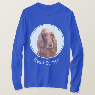 Camiseta Pintura de Setter Irlandés - Arte de Perro Origina