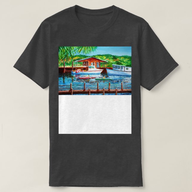 Camiseta Pintura de Shem Creek (Diseño del anverso)