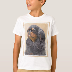 Camiseta Pintura de Spaniel de Juguete Inglés Arte Animal O