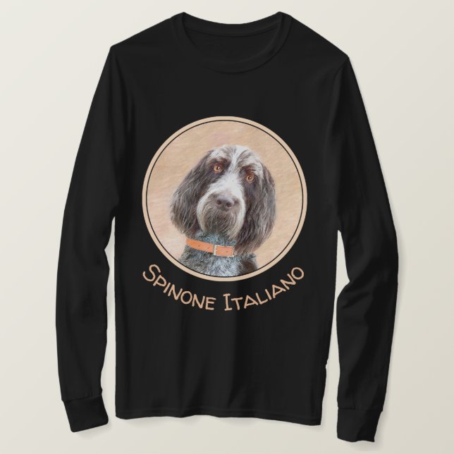 Camiseta Pintura de Spinone Italiano - Arte de Perro Origin (Anverso del diseño)