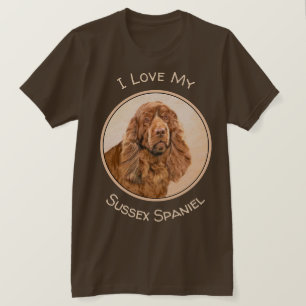 Camiseta Pintura de Sussex Spaniel - Arte de Perro Original