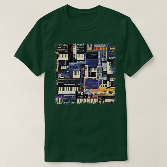 Camiseta Pintura de Synthesizer Lover (Diseño del anverso)