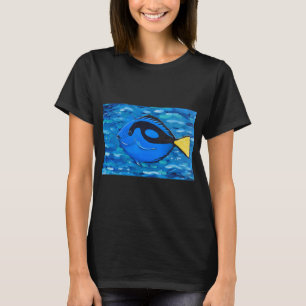 Camiseta Pintura de Tang Azul
