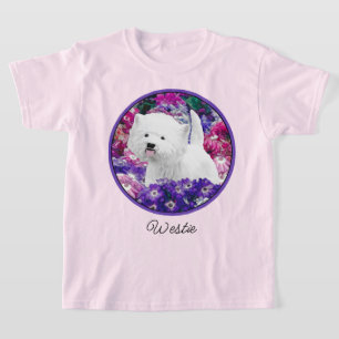 Camiseta Pintura de Terrier Blanco de West Highland Arte de