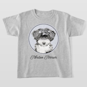 Camiseta Pintura de territorio tibetano - Arte de perro ori