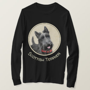 Camiseta Pintura de terrorífico escocés - Arte de perro o