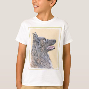 Camiseta Pintura de Tervuren belga - Arte de perro original